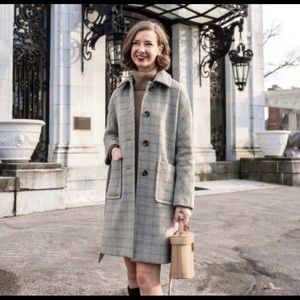 NWT Plaid Hadley Coat - Gal Meets Glam